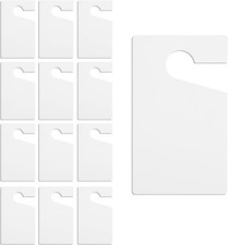 12PCS Blank Parking Permit Hang Tags 3x5" PVC Recyclable Car Placards