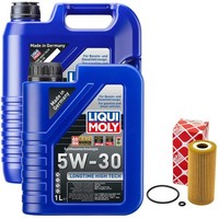 MotoröL Set High Tech 5W-30 Liqui Moly 6 Liter + ÖLfilter FüR Mercedes A-Klasse