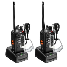 Rechargeable Walkie Talkies Long Range: MaxTalker MT-8S Walkie Talkie with Ea...