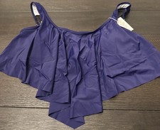 New Womens Summer Mae Blue 2 Piece Tankini Bathing Suit Plus 2XL