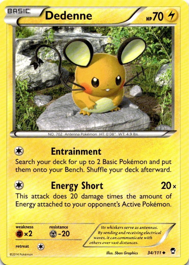 DEDENNE 34/111 UC FURIOUS FISTS NM/M