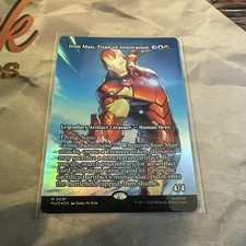 Iron Man, Titan of Innovation (Borderless) - Marvel Super Heroes MTG FOIL #0091