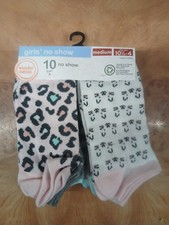 No Boundaries No Show Socks 10 Pairs NWT Girls Size Medium (10.5-4)
