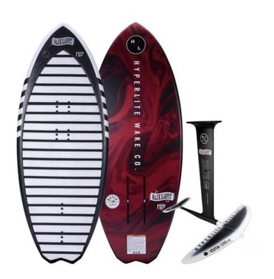 Hyperlite Majik Karpet 3'8'' + MK 1200 Carbon Foil Kit - Red/Black - Used/LikeNew