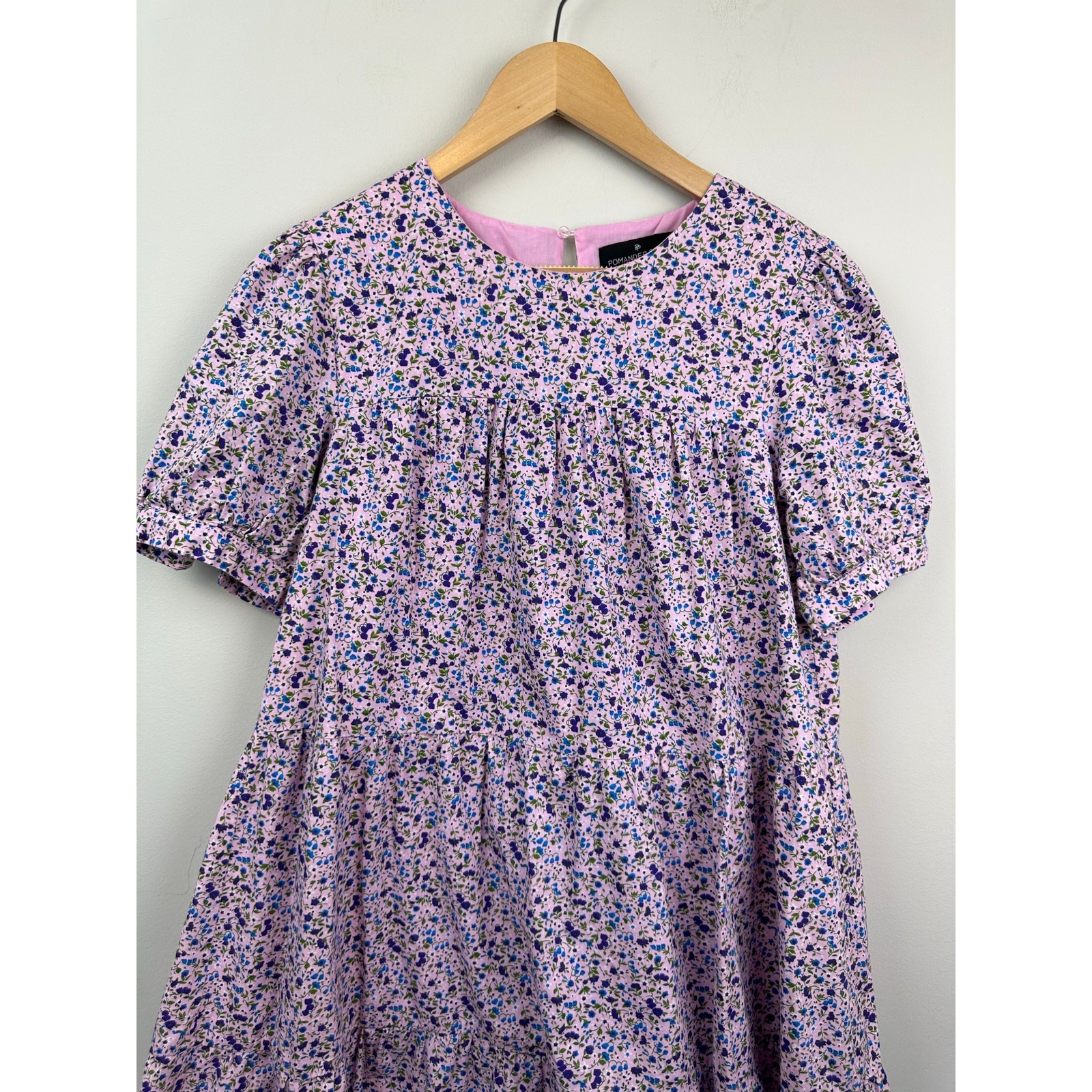 Pomander Place Lilac Floral Quinn Dress Size Medium