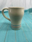 McCoy Pottery Blue Pink Stripe Vintage 5" Grandmug  1970's USA