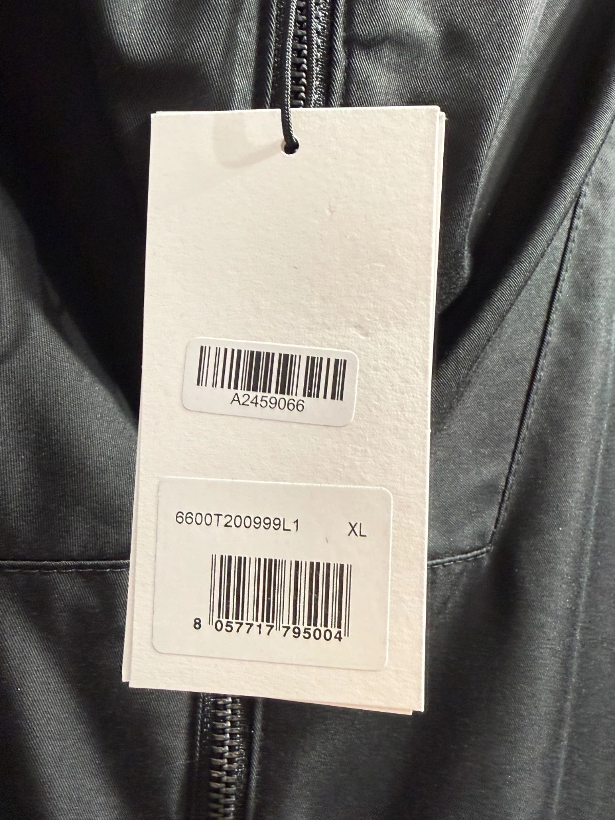 ANTI-DO-TO Unisex XL Black Hooded Rain Jacket  Made in Italy MSRP $250.00  #104 image 16