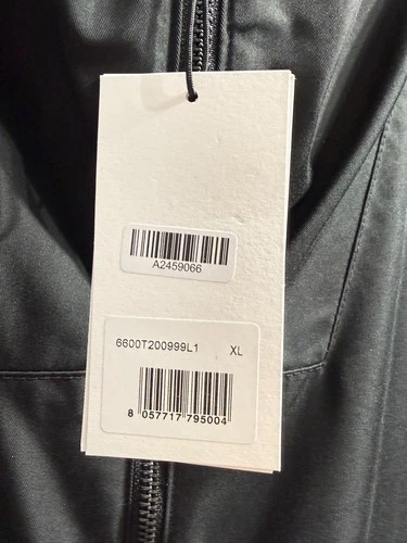 ANTI-DO-TO Unisex XL Black Hooded Rain Jacket  Made in Italy MSRP $250.00  #104 image 16
