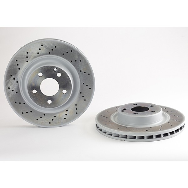 2x Brake Discs Pair Vented fits MERCEDES E220 S211, W211 2.1D Front 02 to 09 Set - Image 3