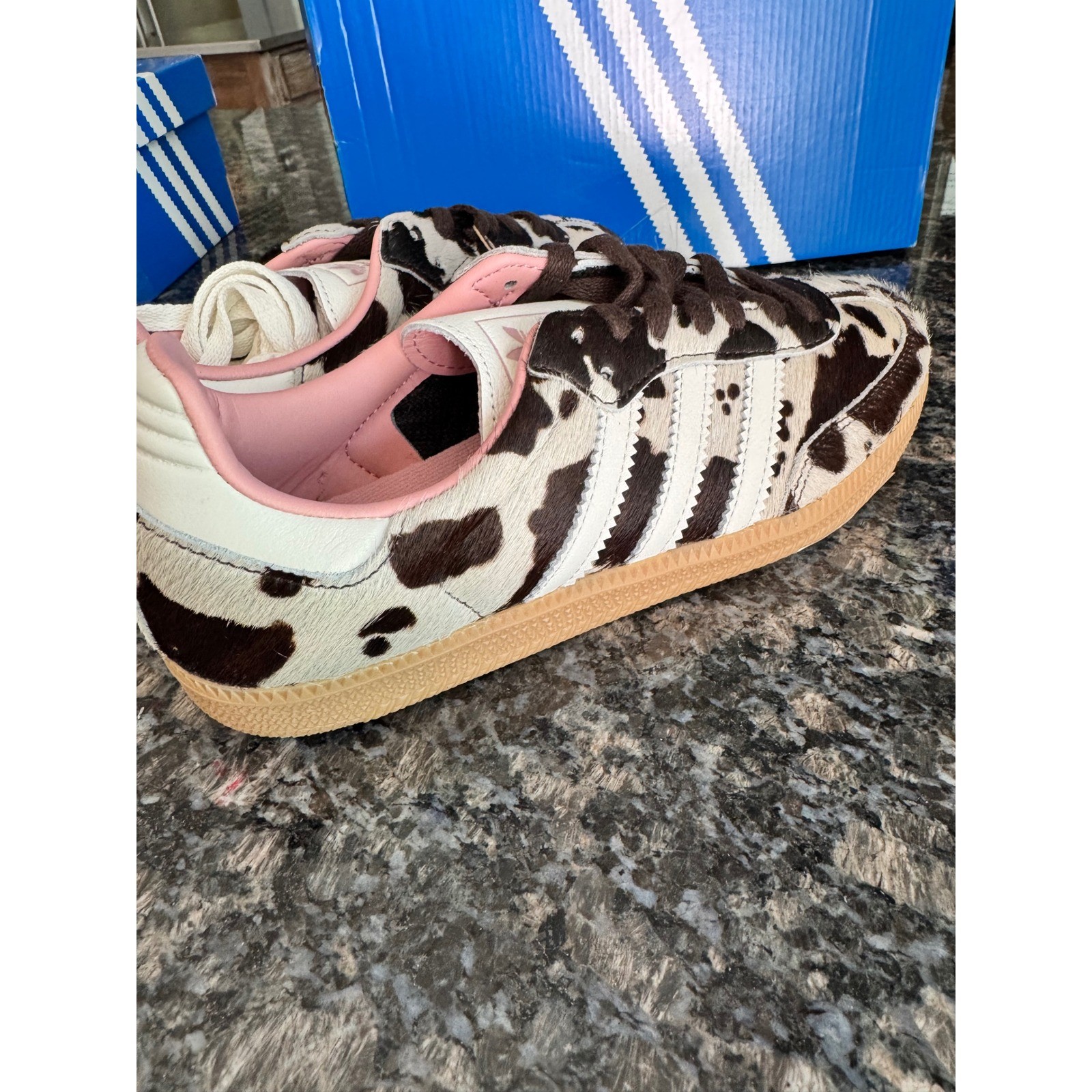 Adidas Samba OG Cow Print Pony Hair Sneakers for Women 7 image 5