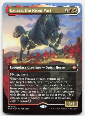 Excava, the Risen Past (Borderless) 2 SOC Magic: The Gathering M NM