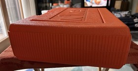 Vintage 90s K'NEX Large Mixed Lot Orange Carrying Case KNEX Building Toys Extras