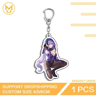 Black Swan Honkai Star Rail Waifu Anime Pendant Keychain Peripheral Accessories 