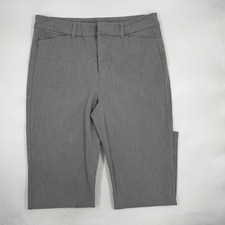 Old Navy Women Pixie Pants Size 8 Gray Cotton Blend Stretch Secret Slim Straight