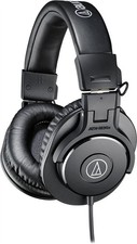 Audio Technica ATH-M30x Over-Ear Headphones, Double Wired, Black