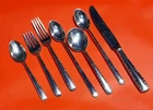 7pc Gorham Camellia Sterling Silver Flatware Place Setting Service