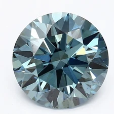 Blue Round 1.01 Cts Fancy Vivid Blue VS IGI Certified Lab Grown CVD Diamond
