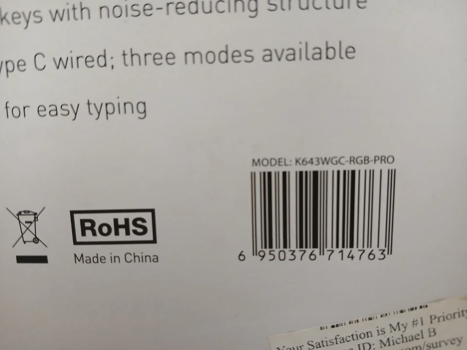 Redragon K643 Veigar 94-Key Mechanical Gaming Keyboard With Red Switches   READ - Image 3 of 4