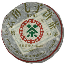 2006 China Tea Gold 8781 Raw Pu-erh Tea Cake, 380g, from Yunnan