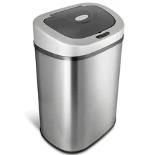 Touchless Motion Sensor Trash Can Automatic Stainless Steel Soft Close 21.1 Gal