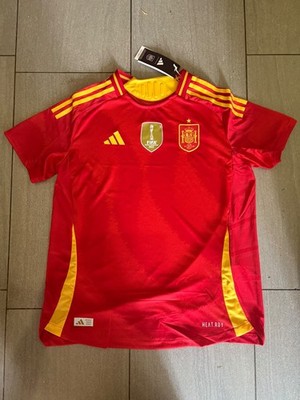 adidas frauen Spanien Trikot HEAT.RDY 2023 Rot/Gelb Kurzarm Größe L
