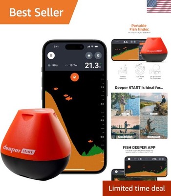 User-Friendly Fish Finder with Wi-Fi & 165ft Casting Range - Perfect for Anglers