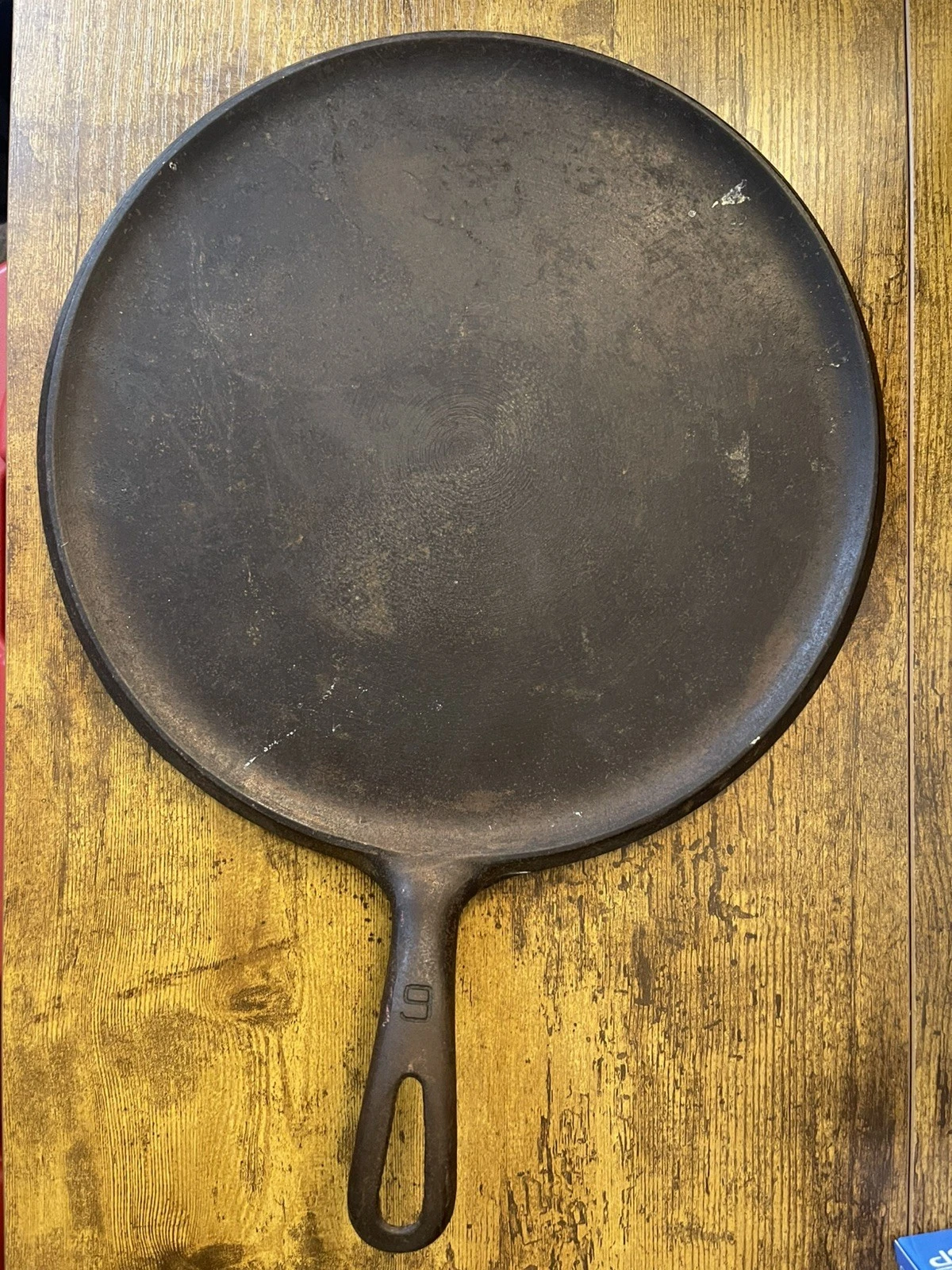 Griswold Erie PA #9 Handle Griddle Cast Iron vintage