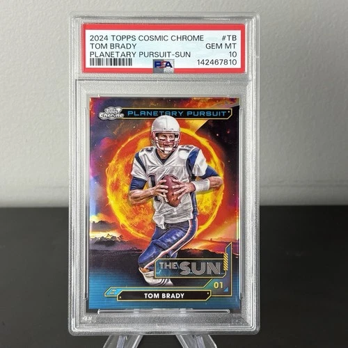 2024 TOPPS COSMIC CHROME PLANETARY PURSUIT SUN #TB TOM BRADY PSA 10