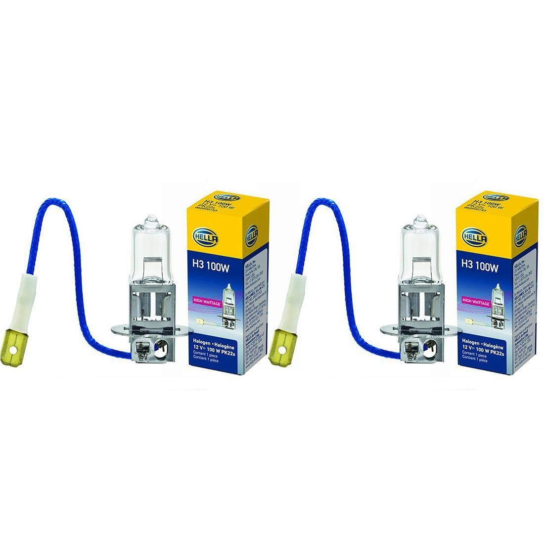 Elerose 6500K H3 Ampoule H3 LED 2Pcs H3 5050 Blanc 9 SMD LED Xenon DC 12V Lampe De Brouillard De Voiture Ampoules LED 6500K Antibrouillard Avant Ampoule De Phare Blanc De Xénon