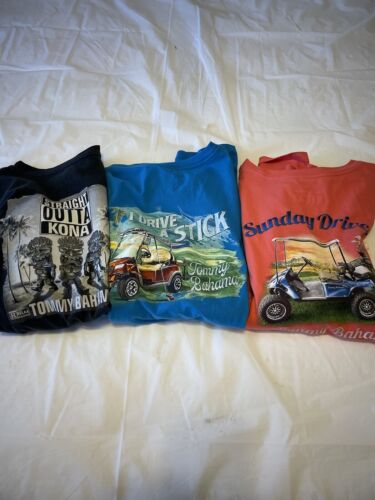 Tommy Bahama Men’s Graphic T Shirts Lot Of 3 Size 