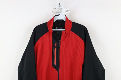 Mizuno Pro Collection Mens Large Breath Thermo Warmalite Full Zip Jacket Red - Picture 2 of 16