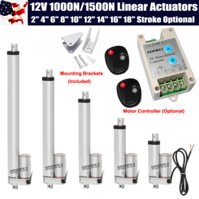 Linear Actuator Motors 12V 1000N/1500N 50-450mm Stroke Electric Industry Lift IG