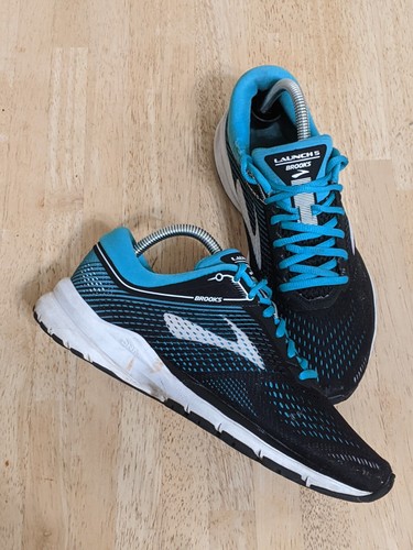 Brooks Launch 5 Women's Running sneakers shoes black and teal women's Size 9