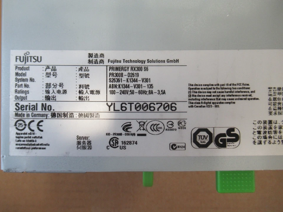 Fujitsu Primergy RX300 S6 2x Six Core X5650 2.67GHz 48GB Ram 3.6TB 2U Bay Server - Image 3 of 3