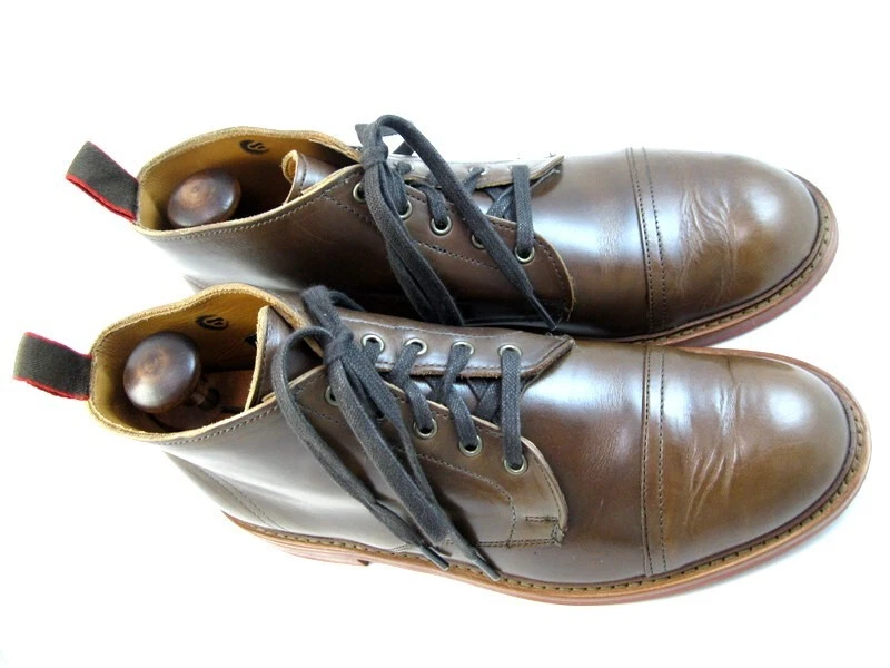 Botas Allen Edmonds "PATTON" RESISTENTES A LA INTEMPERIE Chromexcel 9 D Natural DESCONTINUAR (98N) Foto 3 de 4