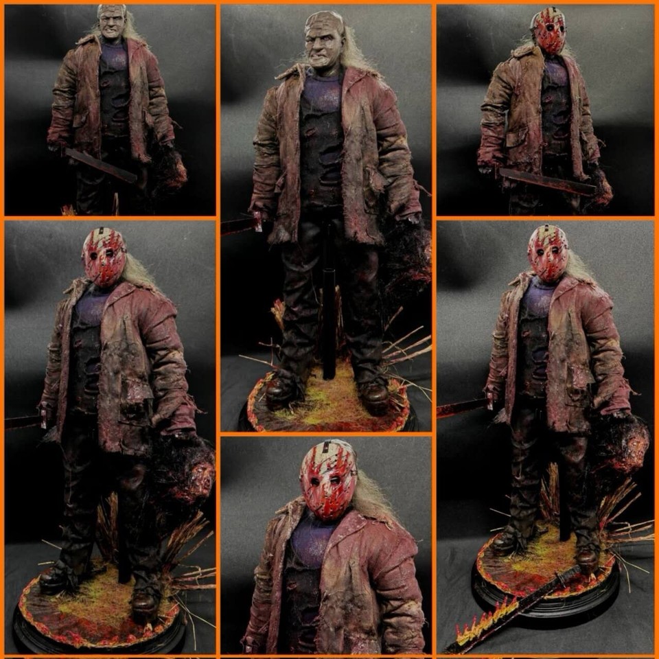 Jason Custom Freddy vs Jason - Jason Voorhees 1/6 Custom Figure W. Weapons ...