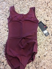 Eurotard Womens Microfiber Tank Leotard 4402 Burgundy size S