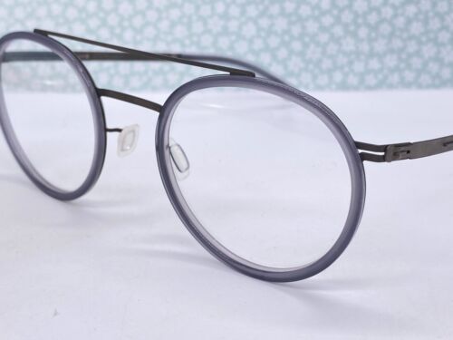 IC Berlin Brille Herren Damen rund grau silber gun metal Buran Panto NP499€ - Bild 4 von 10