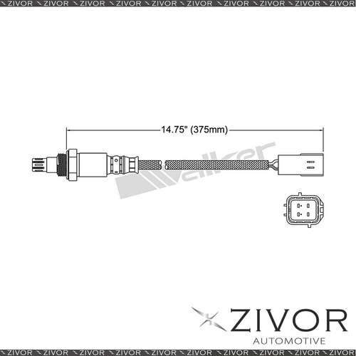 DENSO Pre-Catalytic Oxygen Sensor Right For Nissan 370Z Z34 3.7 VQ37HR 6 Cyl - Picture 2 of 2