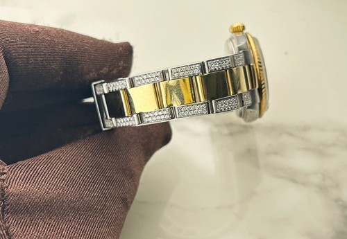 Rolex Oyster Perpetual 31mm Custom Celebration Dial, Aftermarket Diamond Band - Picture 3 of 7