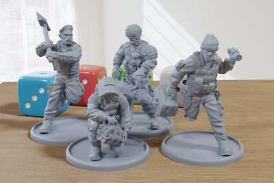 Wasteland Dwellers - 3D Printed Minifigures for Post Apocalyptic Miniature Table