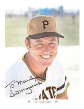Bill Mazeroski Pittsburgh Pirates 9 X 11 Personalized Autographed Picture