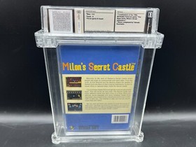 Milon's Secret Castle Nintendo NES Round SOQ WATA 9.0 A FACTORY SEALED VGA