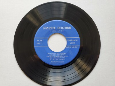 NANETTE GUILFORD CORP Cub Scout Arnold Holop Rhys Morgan 1950's 7'' EP  