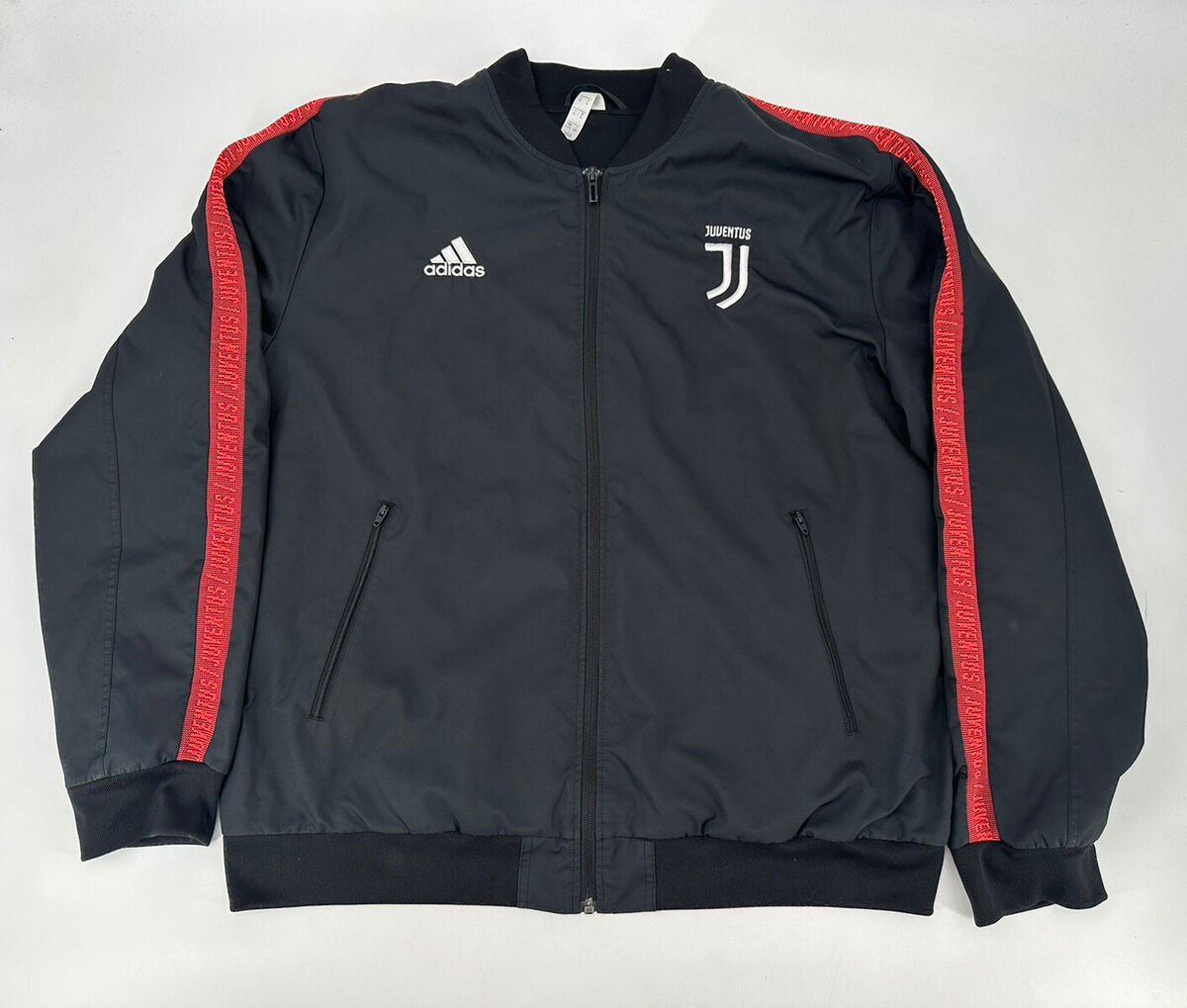 Adidas Juventus Anthem Bomber Jacket (DX9210) Black/Turbo Adidas Juventus Anthem Bomber Jacket (DX9210) Black/Turbo