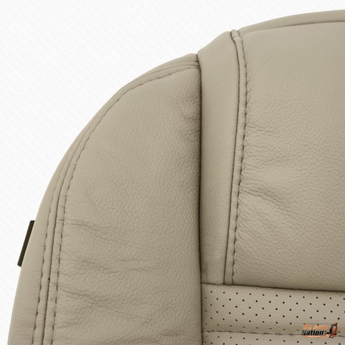 2006 2007 Ford Mustang GT Driver Bottom Seat Cover - Perforated Leather Med Tan - Picture 2 of 9