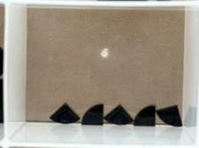 LEGO Parts - Black Tile, Round 1 x 1 Quarter - No 25269 - QTY 5