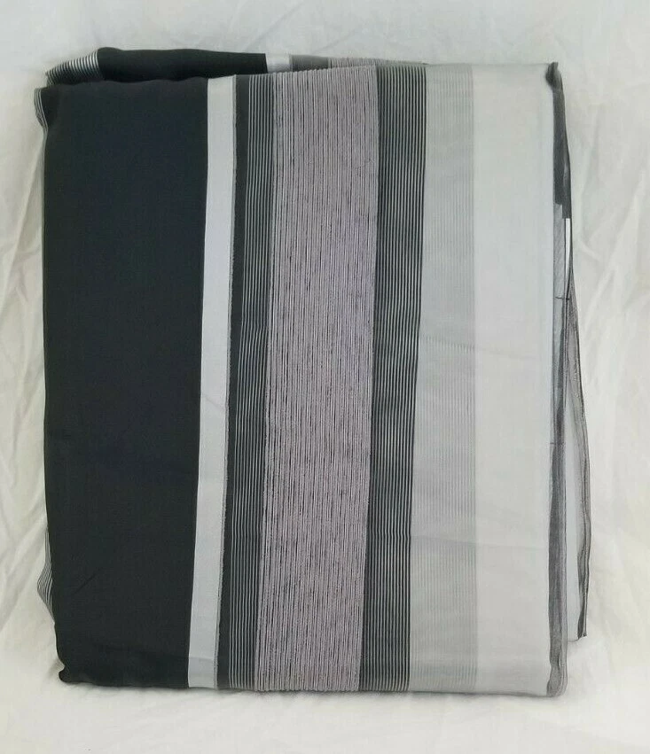 2 paneles de bolsillo Softline Calvin Stripe Rod (1 par) 110" x 96" nuevo en paquete Foto 4 de 4