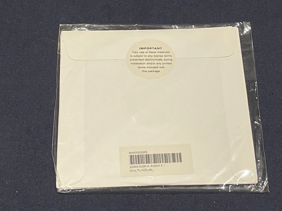 Apple AirPort Extreme Card User's Guide Software Installation CD Vr. 4.1 New  - Image 2 of 3