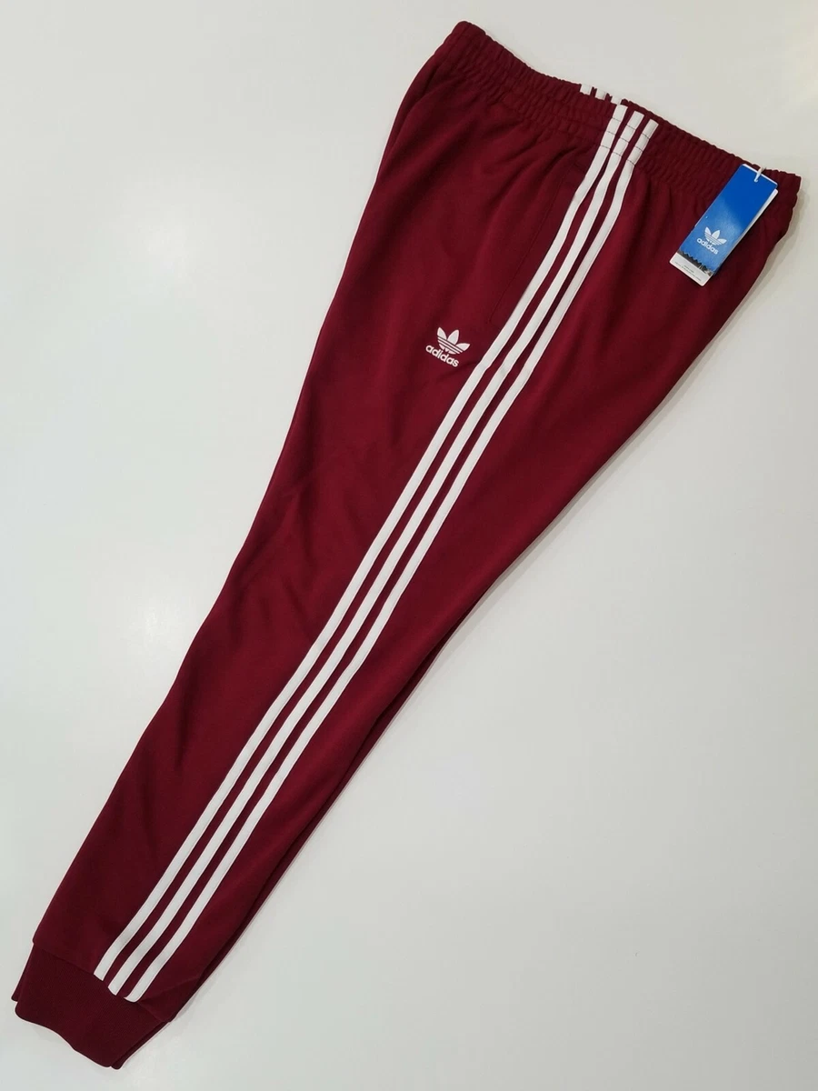 Burgundy adidas Originals Mens SST Track Top - Get The Label